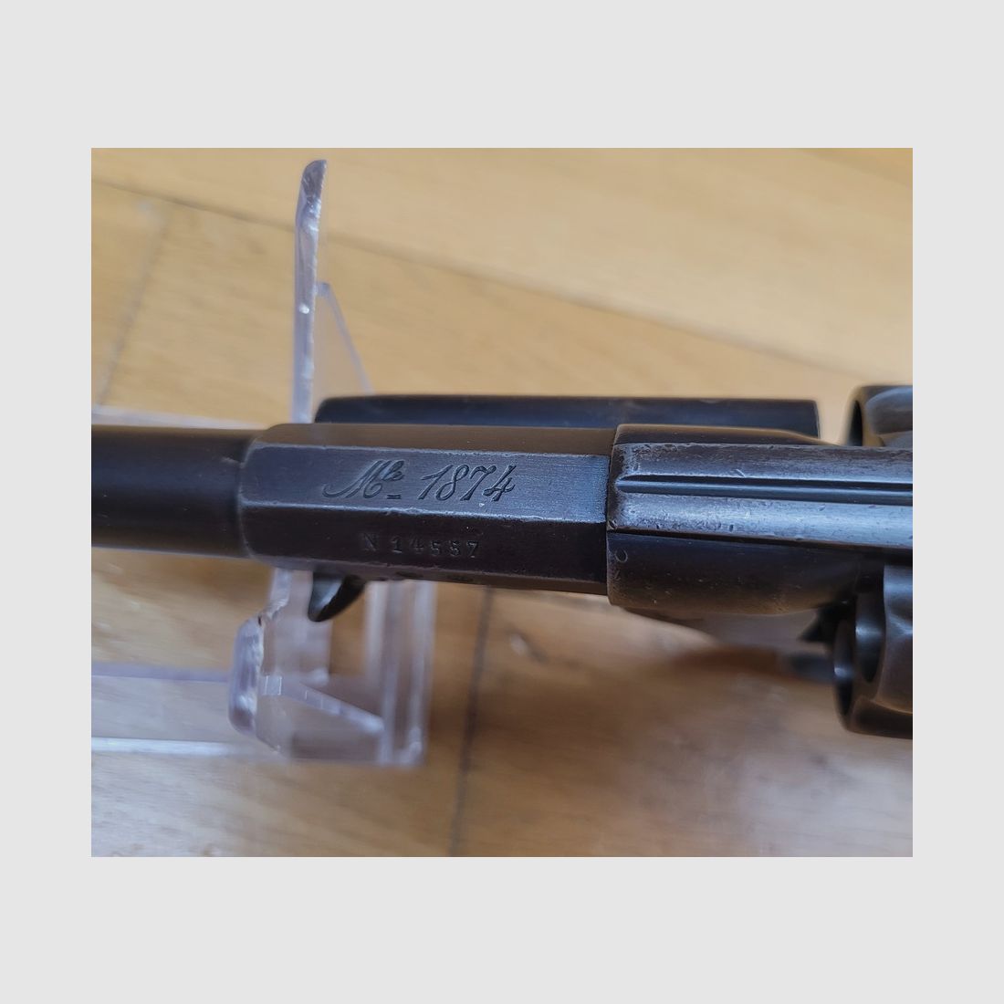 Bellissimo revolver d'ufficiale modello 1874 – Arma completamente monomatricolare – MAS del 1877 – Bellissima canna – Meccanicamente impeccabile – Ottimo stato!, immagine 1 di 23