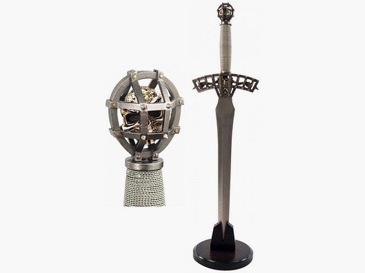 Skull and crossbones skeleton with grip protection