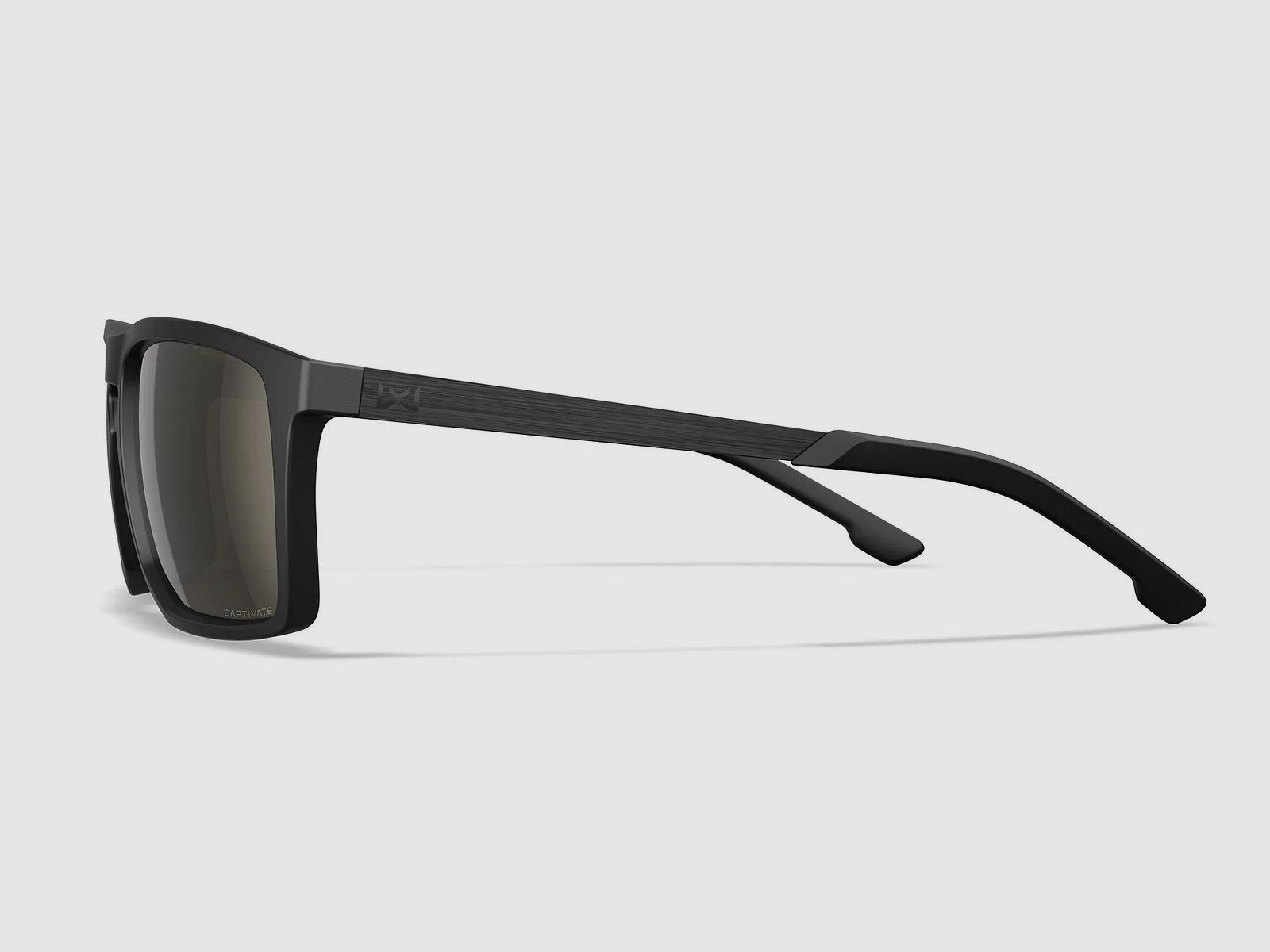 Wiley X AXE Sonnenbrille mit CAPTIVATE Polarized Tungsten Mirror-Gläsern, Matte Black-Rahmen AC6AXE04, Bild 3 von 5