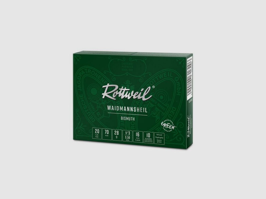 ROTTWEIL 20/70 28 G 3,5 MM WAIDMANNSHEIL BISMUTH 10 STK