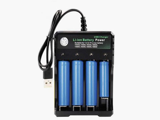 Caricabatterie 4-slot Smart Charger BMAX
