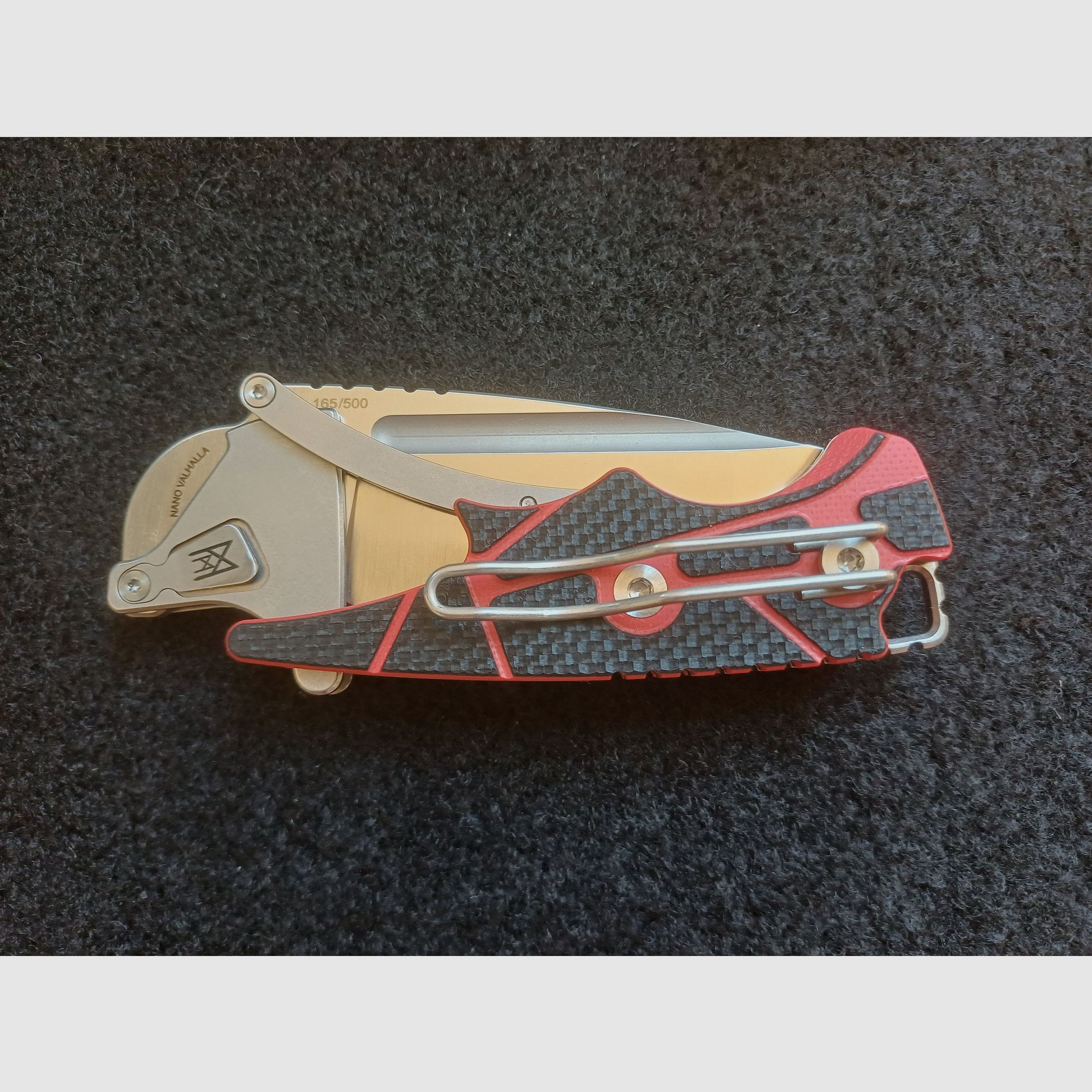 Midgards Messer Nano Valhalla rot Sammler-Messer