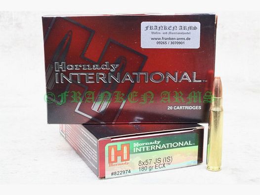 Hornady ECX 8x57IS 180gr. 11,7g 20 pezzi prezzo per quantità