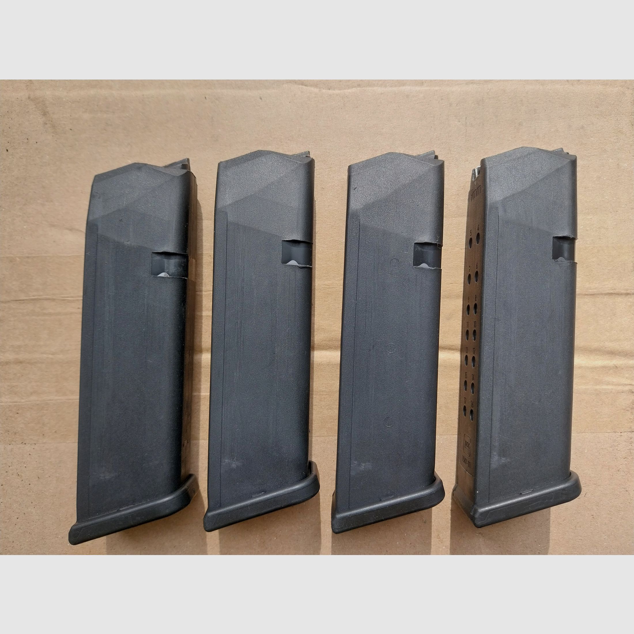 4x Magazin Glock 17 9x19 neue Generation