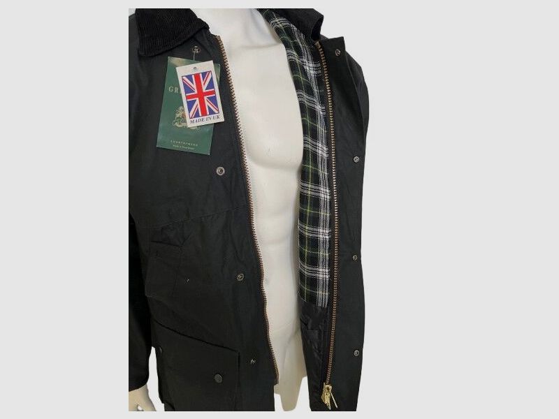 Giacca cerata inglese originale nera