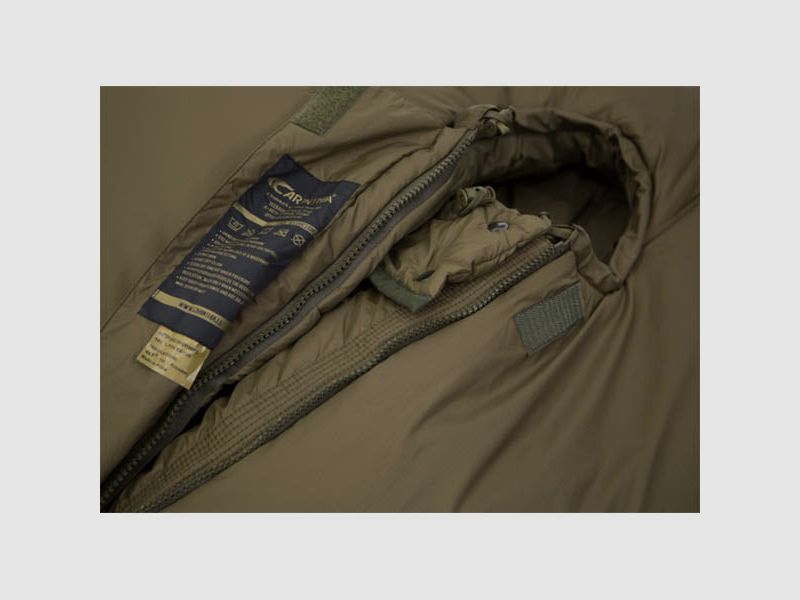 Synthetic sleeping bag SURVIVAL ONE, size L up to body height 200cm zipper center, olive, image 6 of 10