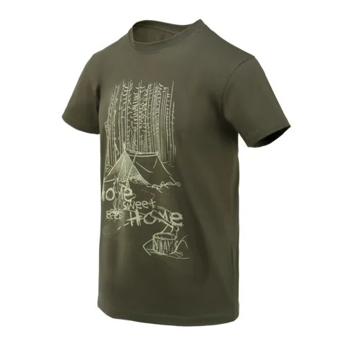 T-shirt HELIKON - Home Sweet Home - Tajga Green, image 2 of 6