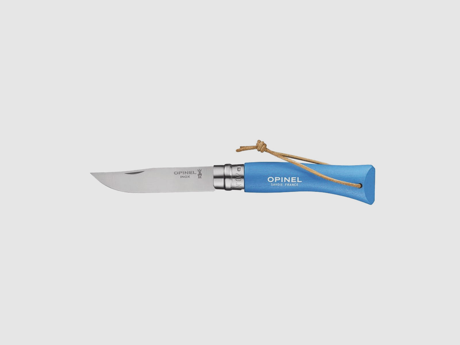 Knife – Opinel – N°07 Inox Baroudeur “Blue Cyan”