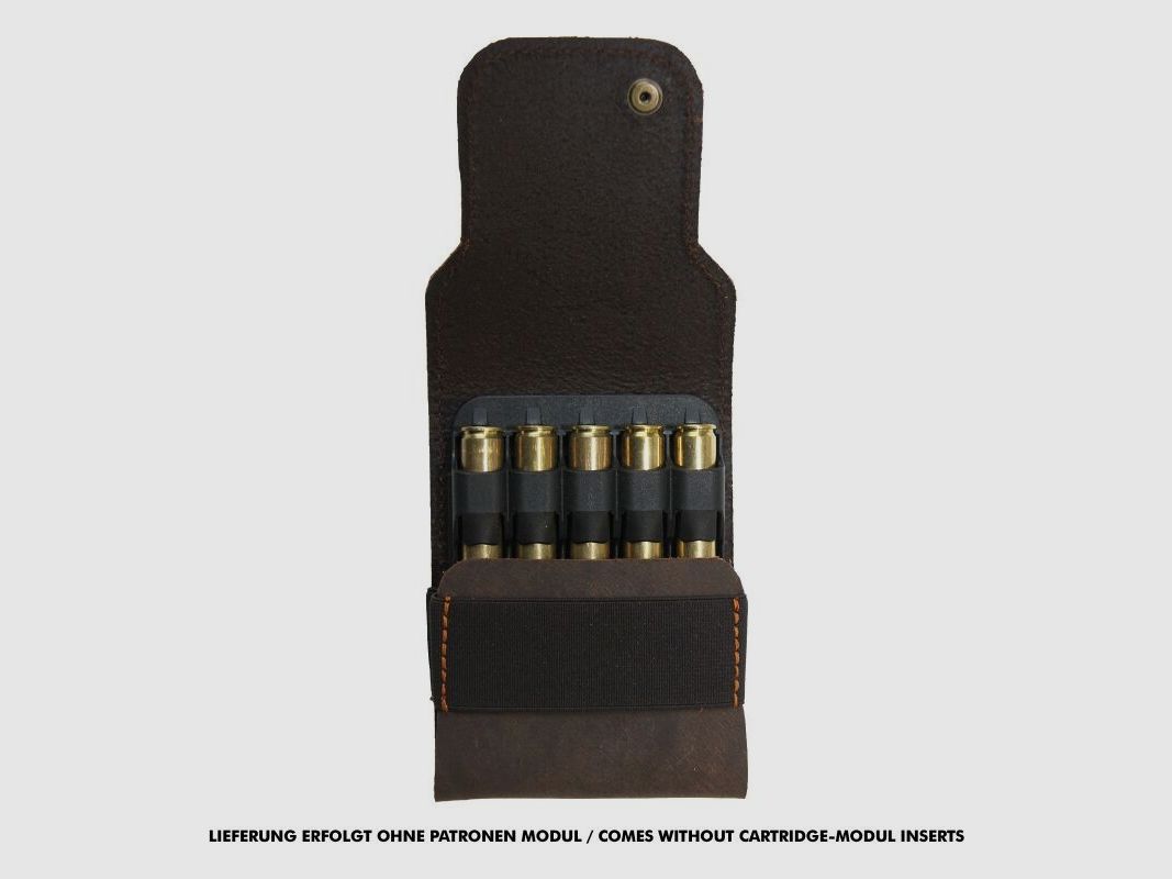 AKAH Patronenetui Büffelleder für RUAG Patronenmodul