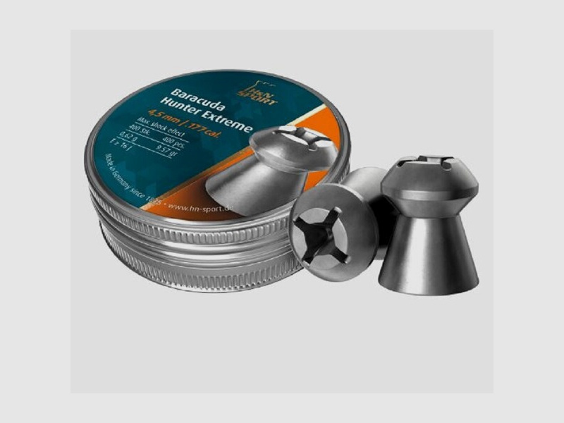 H&N Luftgewehrmunition Baracuda Hunter Extreme - 150 Diabolo - Kal. 6,35 mm - Versandkostenfrei