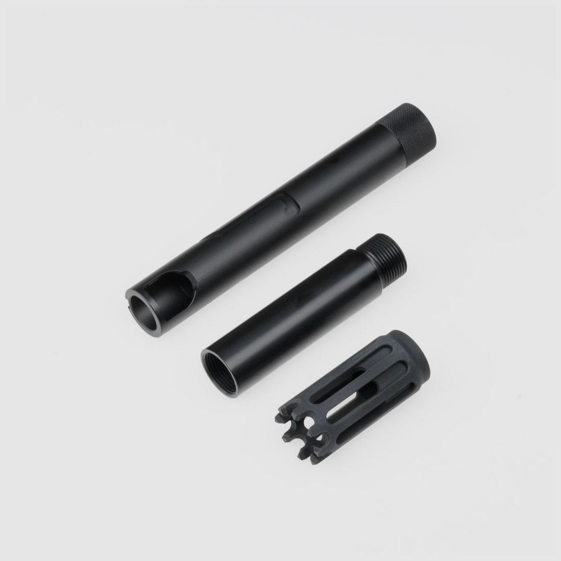 TUNING BARREL FSC PISTOOL | ALU + MUZZLE BRAKE | ZWART | 22x1,5mm | FSC PISTOOL | FSC XP | DIAMETER.684, afbeelding 2 van 2