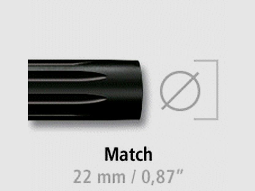 Corsa Blaser R8 Jagdmatch 223Rem filettatura senza mirino