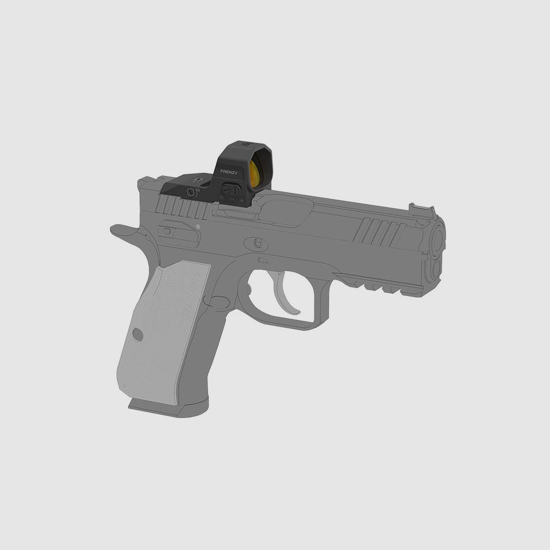 RED DOT – VECTOR OPTICS – FRENZY 1x20x24 | 3 MOA Dot | Direct Slide Mount | CZ® P-10 / Shadow 2 OR Red Dot Sight, image 8 of 12