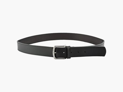 Unbekannt Heim Gürtel 40 mm breit Leder Ziernaht schwarz