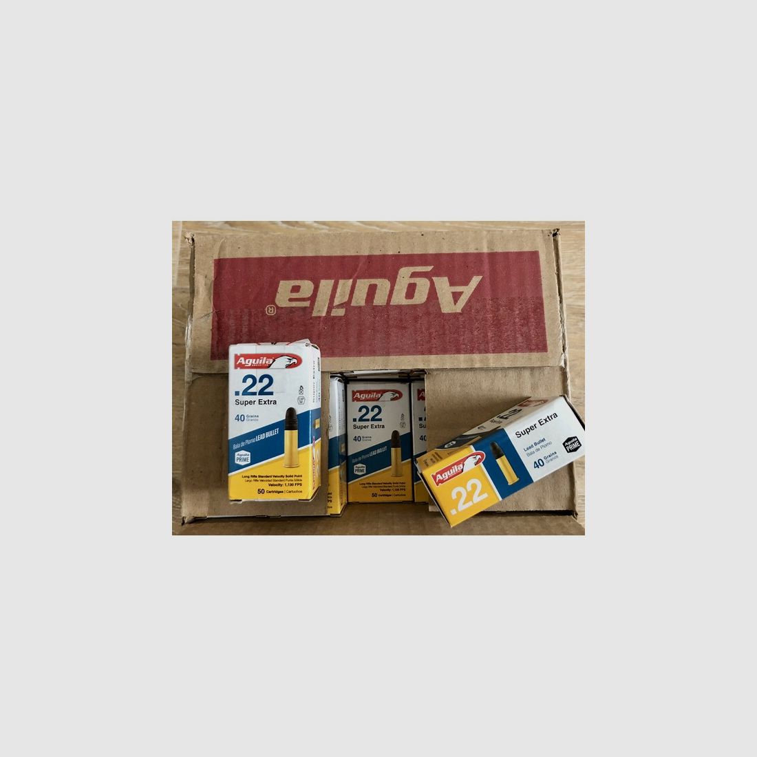 Aguila Super Extra Standard 40 grs. LRN .22 KK - 1000 Schuss - Neuware