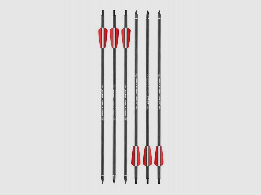 EK Archery 6er Pack - 15,5 Zoll Pfeil für R-Serie Siege