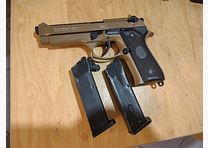 Umarex Beretta 92 FS – Tan/FDE Gbb – cañón de tuning – 2 cargadores – A partir de 18 años