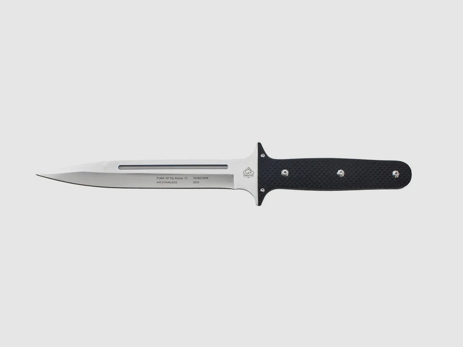 PUMA XP couteau à cochon 13, couteau de scalpe, bois pakkah noir avec peau de poisson, étui en kydex, image 4 sur 5