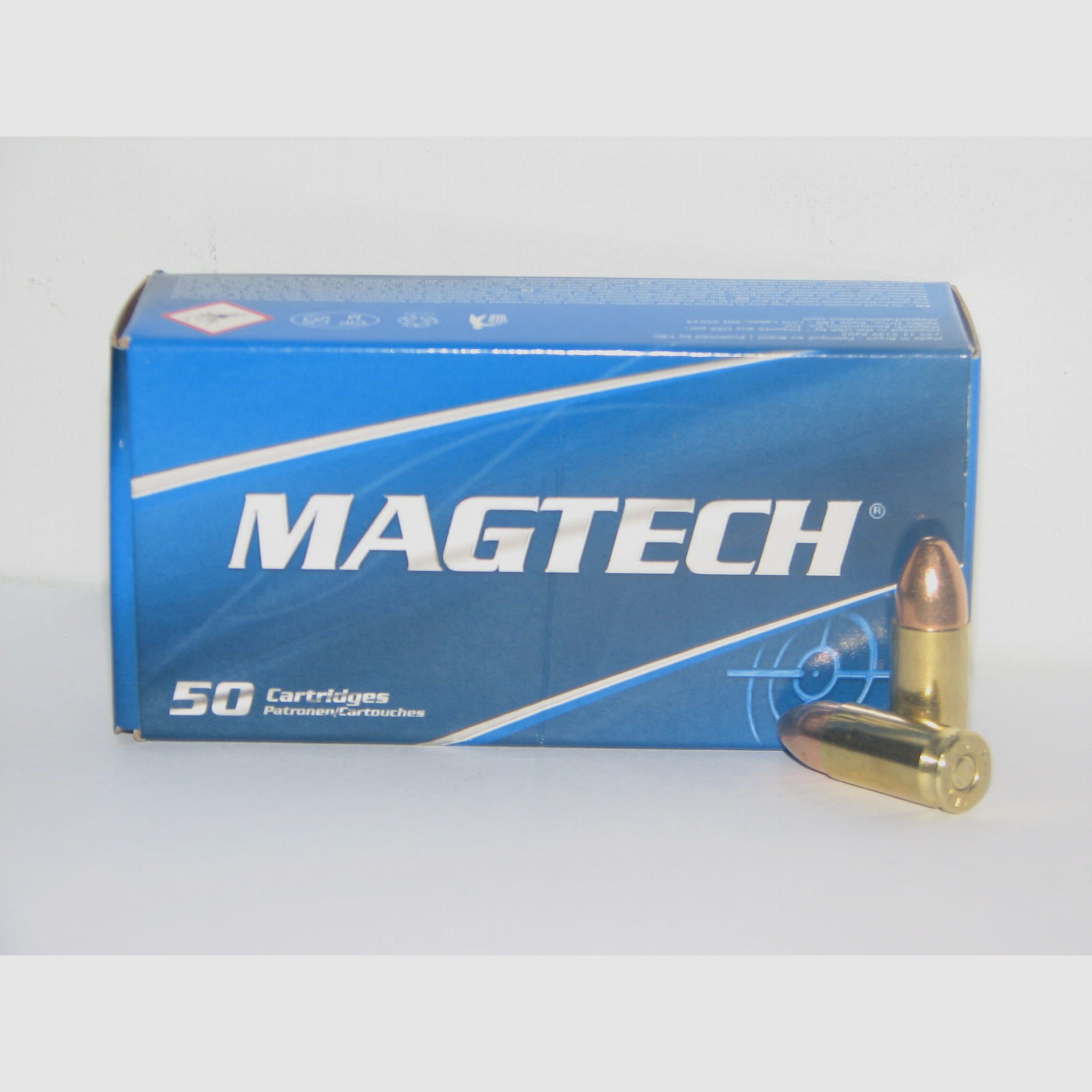 Amunicja Magtech 9mm Luger 8g (124gr) FMJ opakowanie 50 szt,
