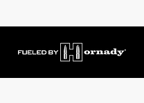 Hornady "Fueled by Hornady" Vinyl Transfer Sticker - White - 20.5×3.5 cm