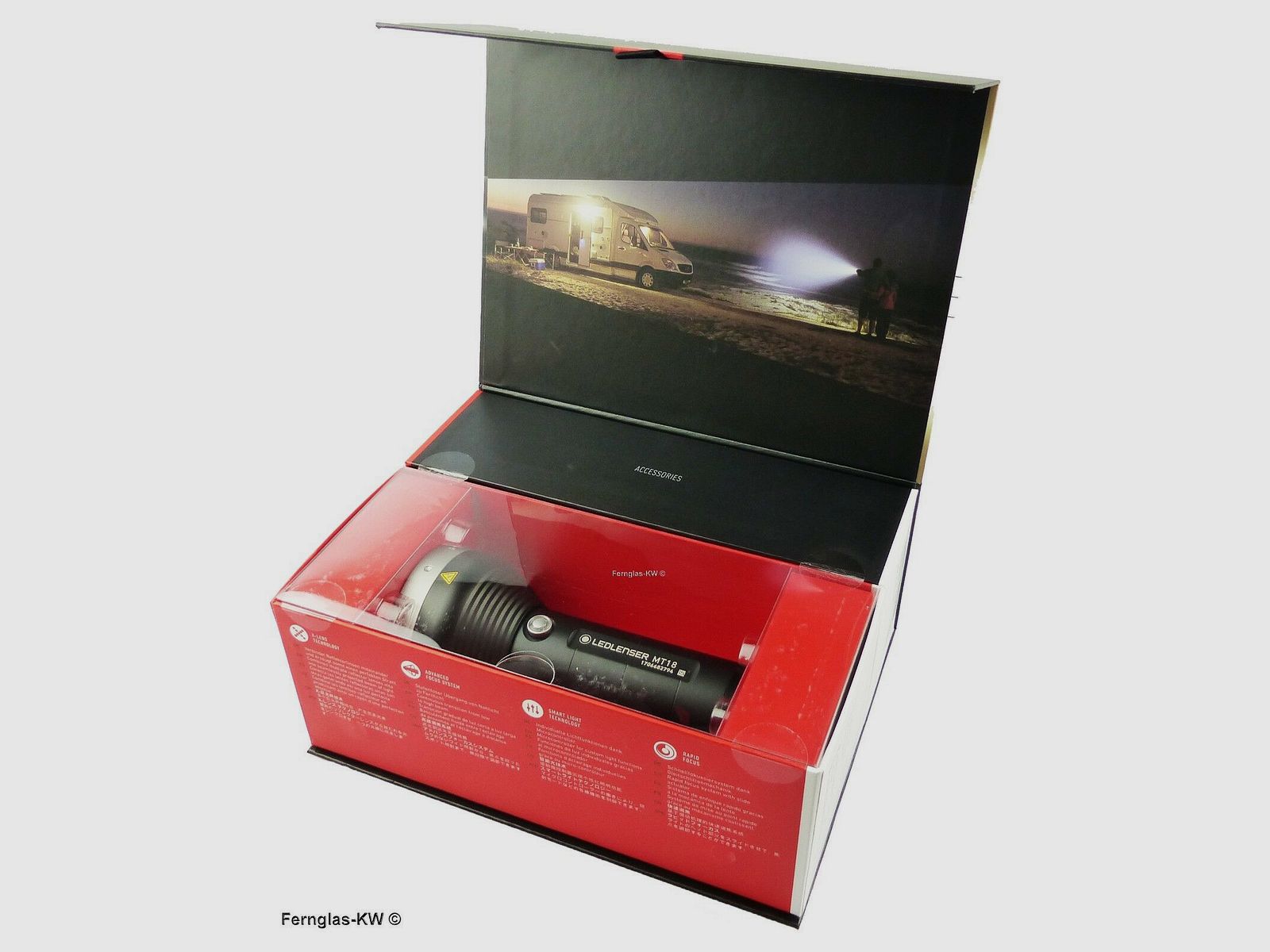 Ledlenser 500847 Geschenk Box LED Akku Taschenlampe MT18 Leuchtkraft 3000 Lumen
