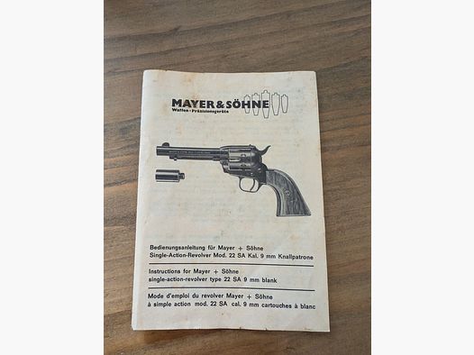 Mayer & Söhne Single-Action Revolver Mod. 22