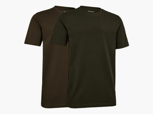 Deerhunter 2-pack T-shirt Fallen leaf / Timber L