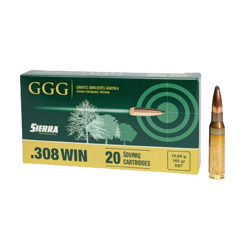 Munición GGG .308 Win Sierra 165gr 10,69g SBT, imagen 1 de 2