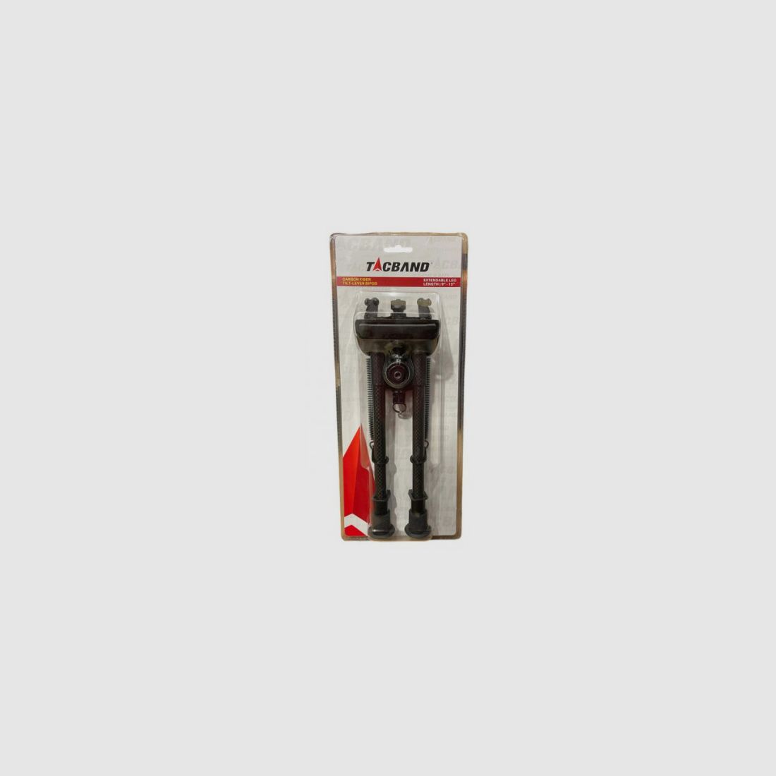 Tacband Carbon Bipod voor wapensteun met mobiele basis en verstelbare hoogte 23-33 cm, afbeelding 1 van 2