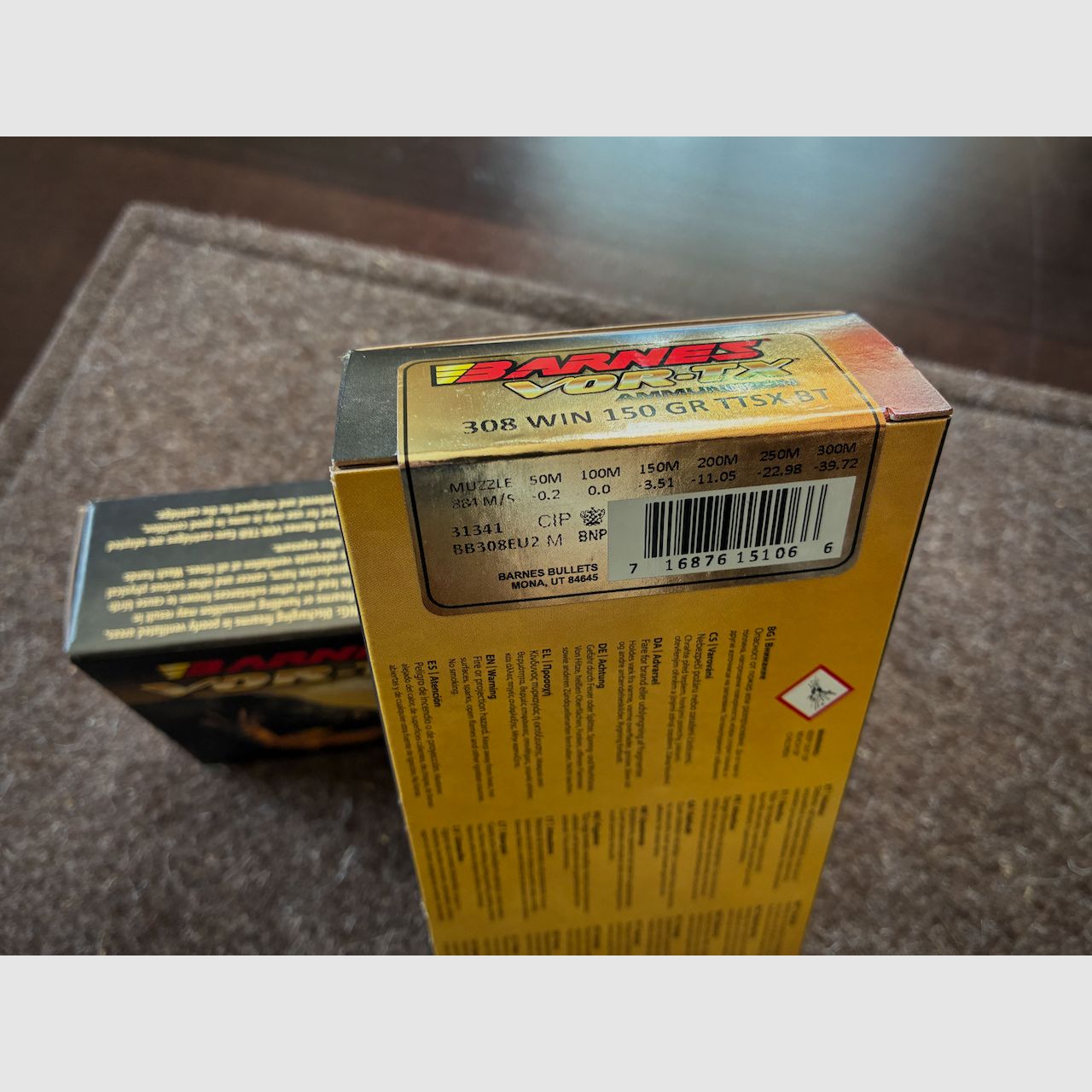 2 Packungen Barnes Vor‑TX Euro TTSX 150 gr (.308 Winchester)