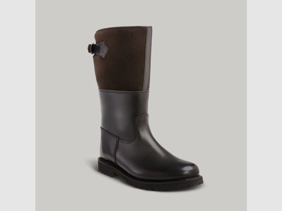LUDWIG REITER Maronibrater® S.892-D-VD.Q-ES Juchtenleder/Veloursleder Mocca/Dunkelbraun, Bild 5 von 6