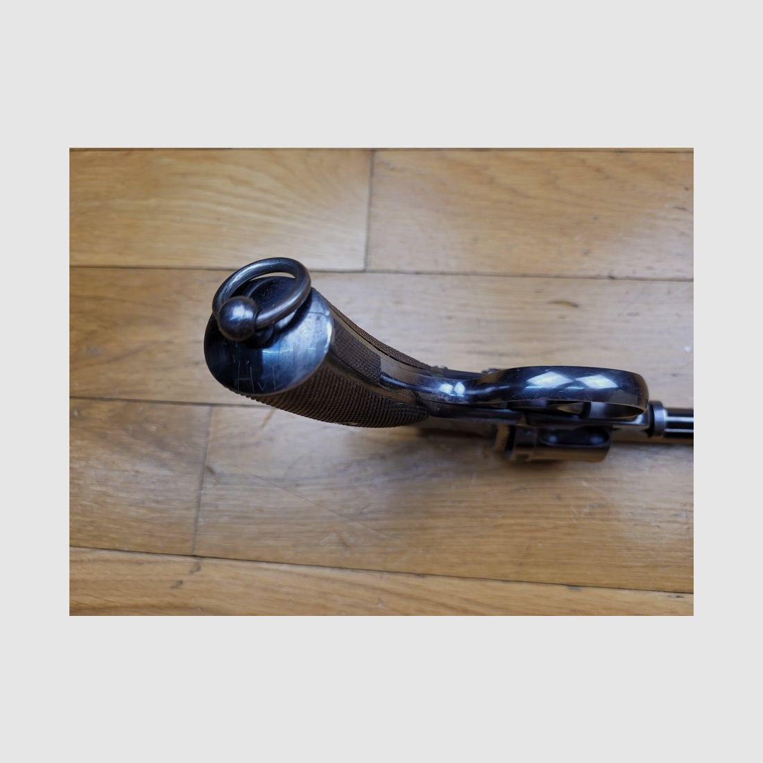 Wunderschöner schwedischer Revolver 1887 – seltene erste Fertigung Nagant in Belgien für Schweden – in 7,5 Nagant – Mononummer – Magische Originalbrünierung – Hervorragender Zustand, Bild 7 von 17