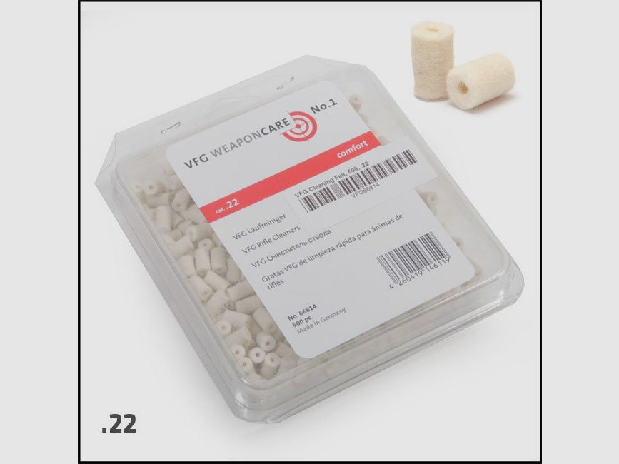 VFG Reinigingsvilt COMFORT kal. .22 – 80 st., afbeelding 2 van 2