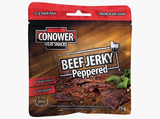 Conower Snacks Conower Beef Jerky Peppered 25 g