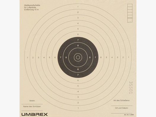 Zielscheiben 17 x 17 cm