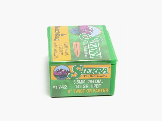 Sierra Bullets - 6.5mm 142 gr HPBT Match 100 stuks