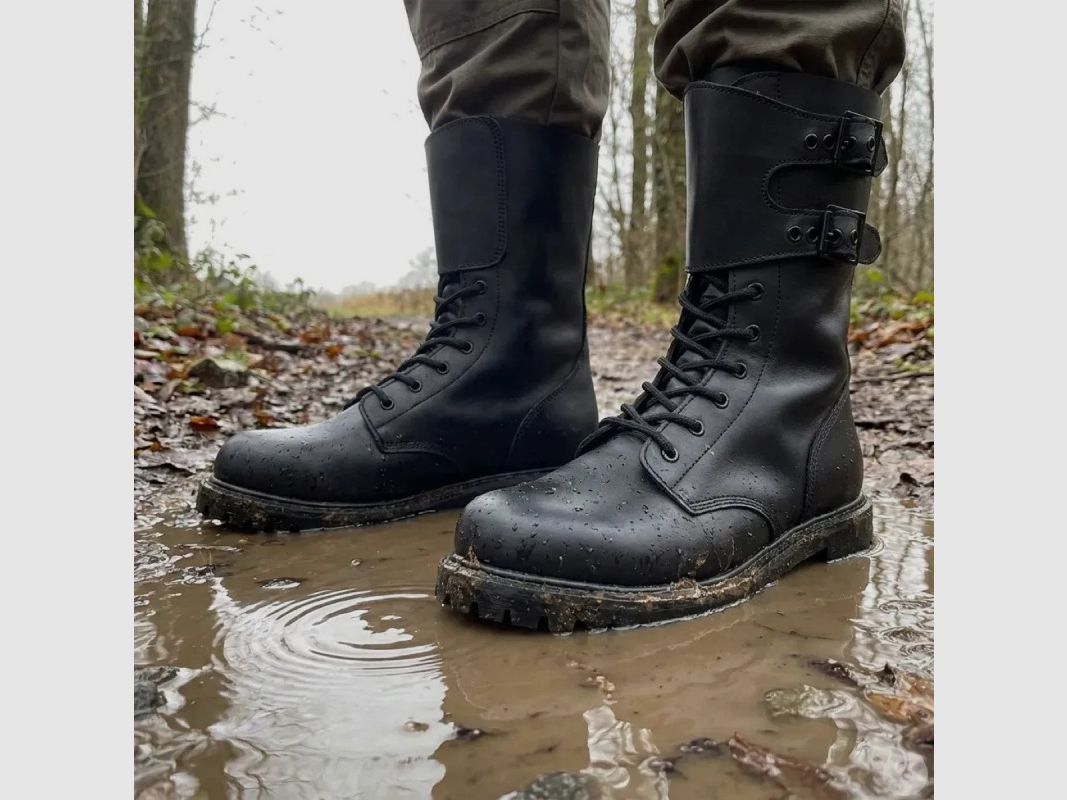 Rangers aus schwarzem Leder für Herren - Goodyear®-Sohle - DCA Frankreich, Bild 1 von 7