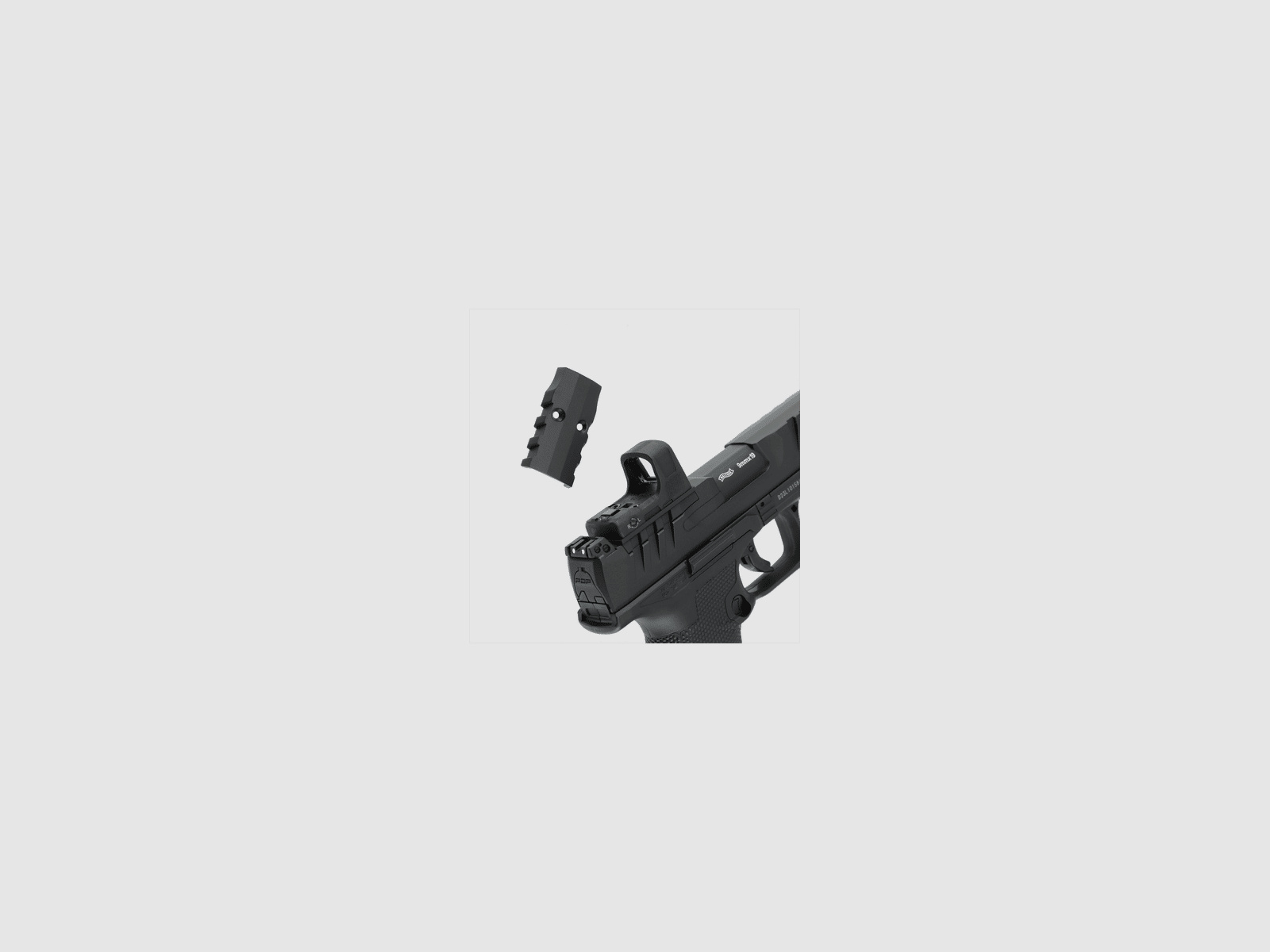 Walther PDP Compact 4" Zestaw CO2 Airsoft Pistolet OR w Czarnym | Umarex