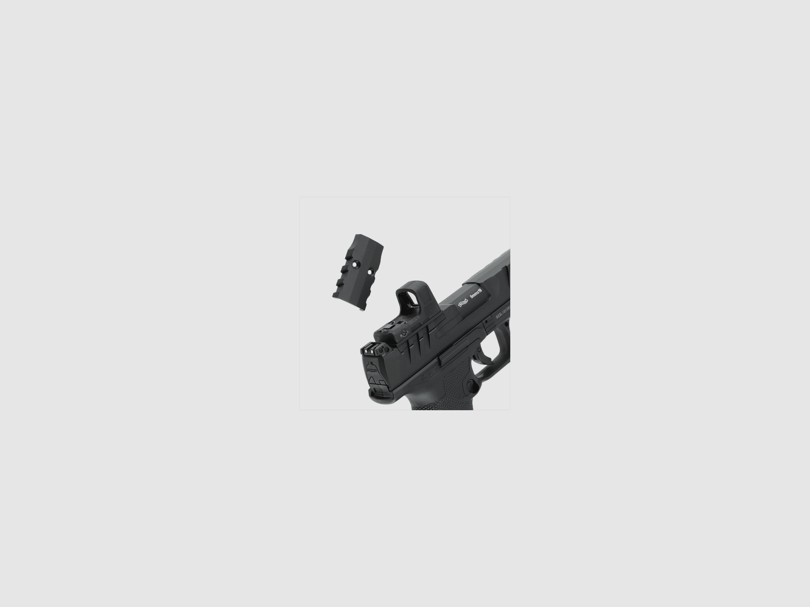 Walther PDP Compact 4" Set CO2 Airsoft Pistole OR in Schwarz | Umarex