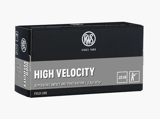 RWS .22 HIGH VELOCITY - 50 Patronen