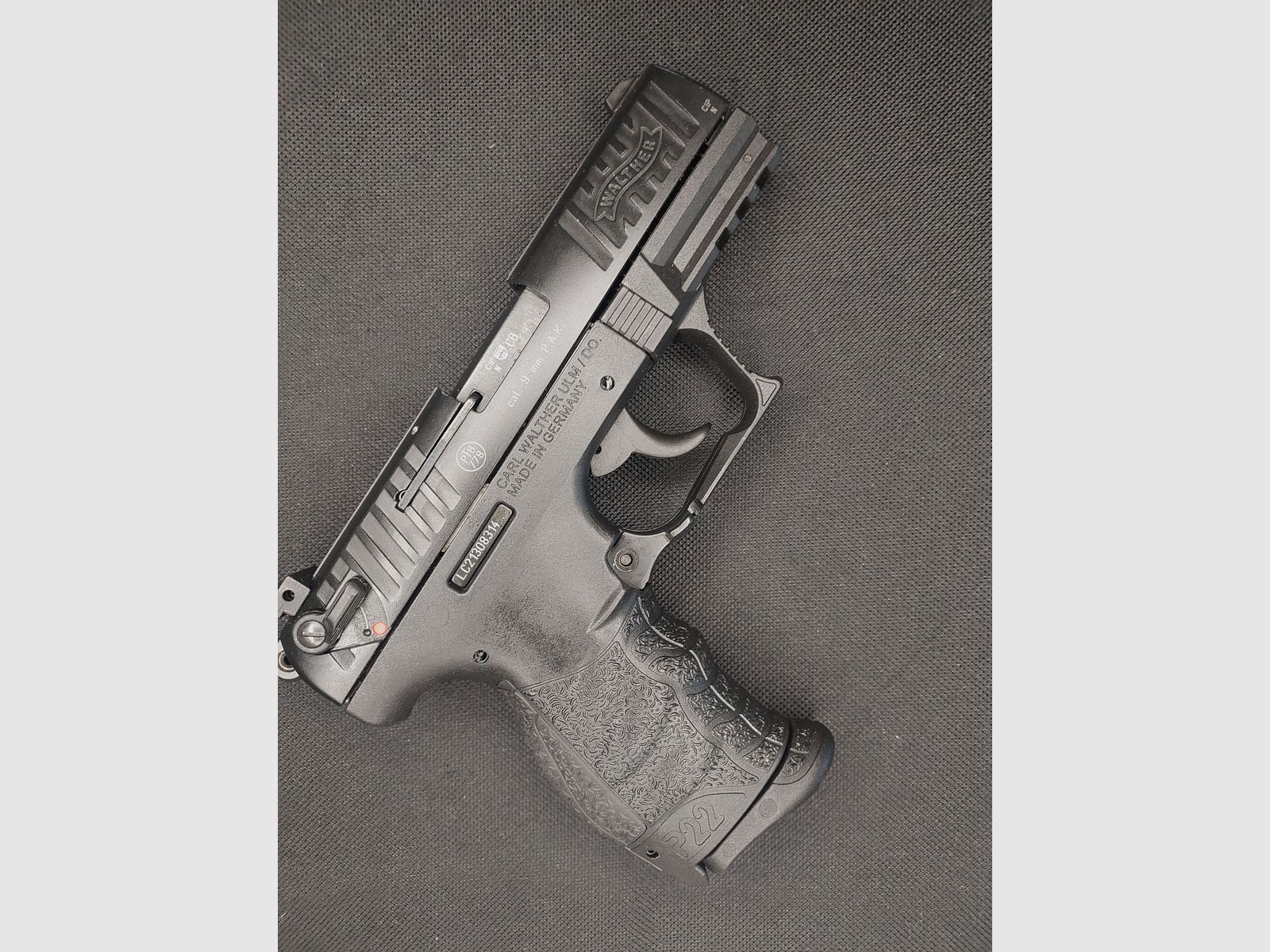 Walther P22Q Schreckschuss Pistool 9mm P.A.K. zwart (PTB 778) [P 22 Q] 2 Magazijnen