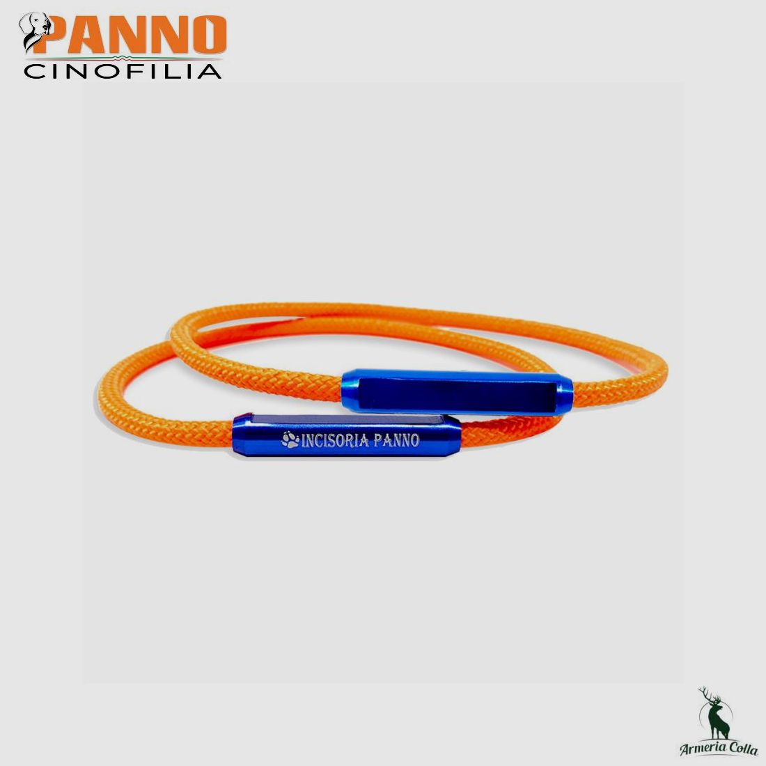 Perro Guía Tela Collar Cuerda Naranja 42cm, imagen 1 de 2