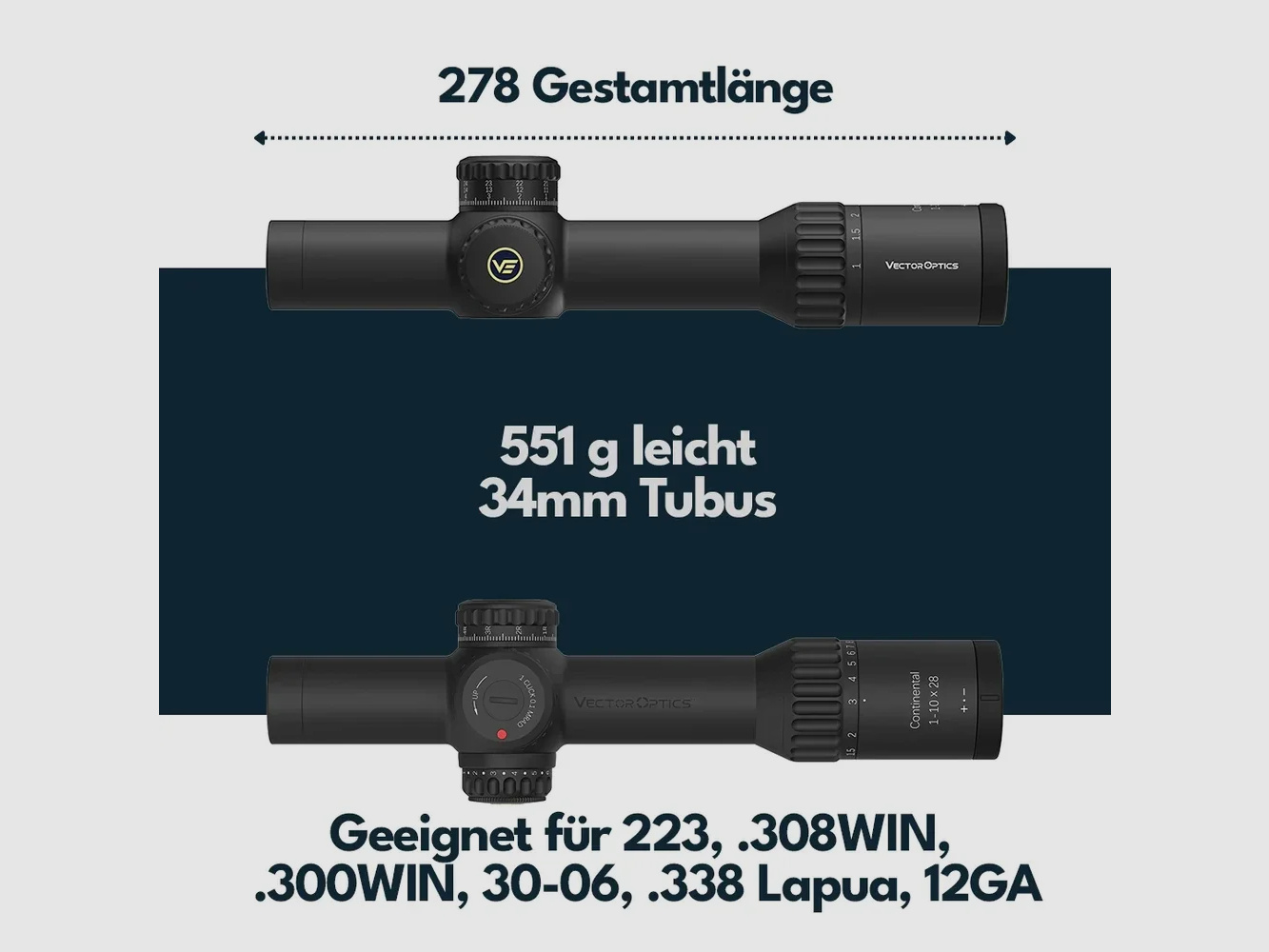 Vector Optics SCFF-47 Continental x10 1-10x28FFP ED