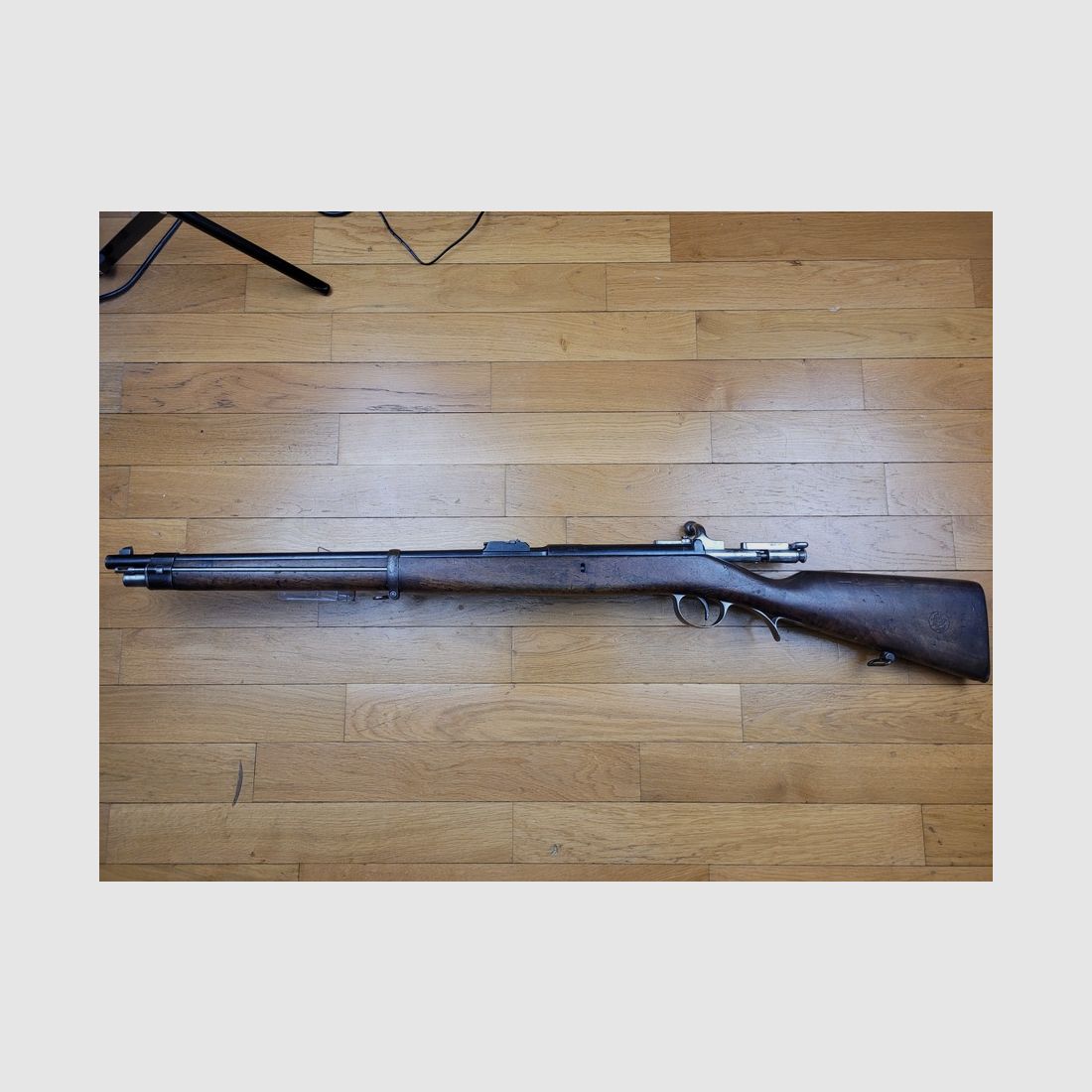 Zeldzaam Portugees cavaleriegeweer model 1886 – Kropatschek-systeem – 3.000 exemplaren(!) van Steyr – 8x56mm origineel – Prachtige macarons – Wapen van 1886 met het monogram van koning Louis I – TBE, afbeelding 24 van 33