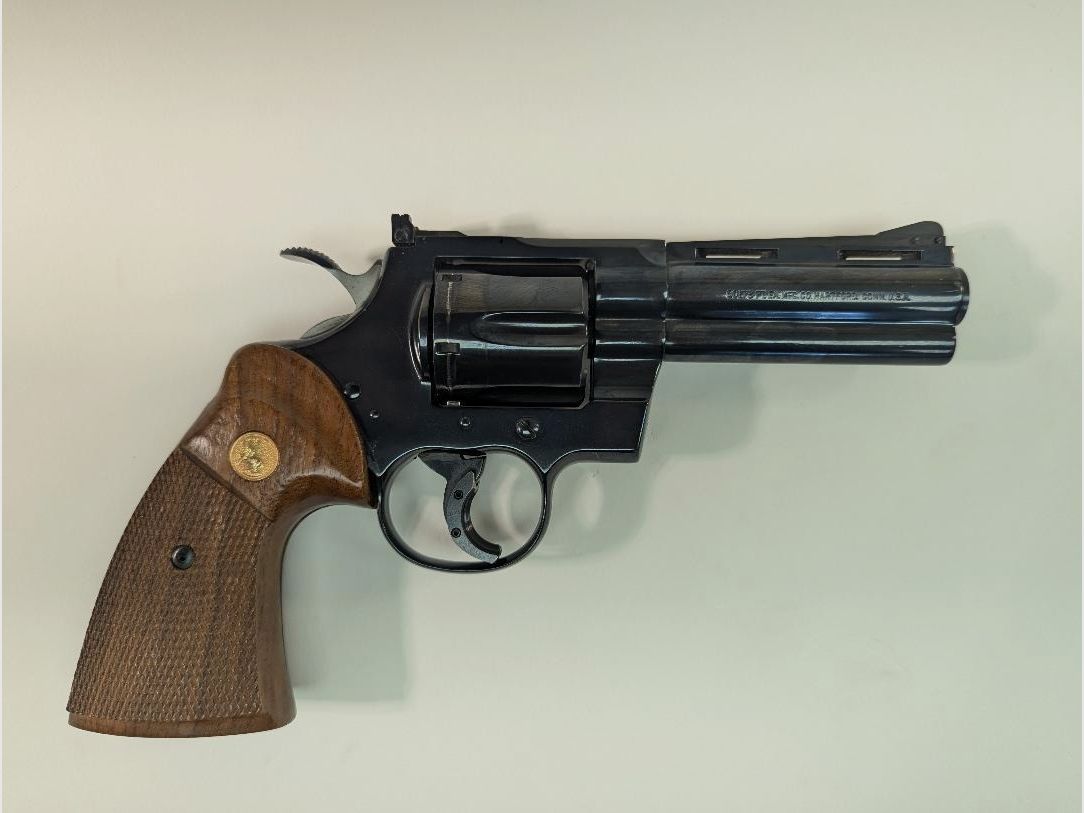 Colt Python 4" revolver in caliber 357 Mag.