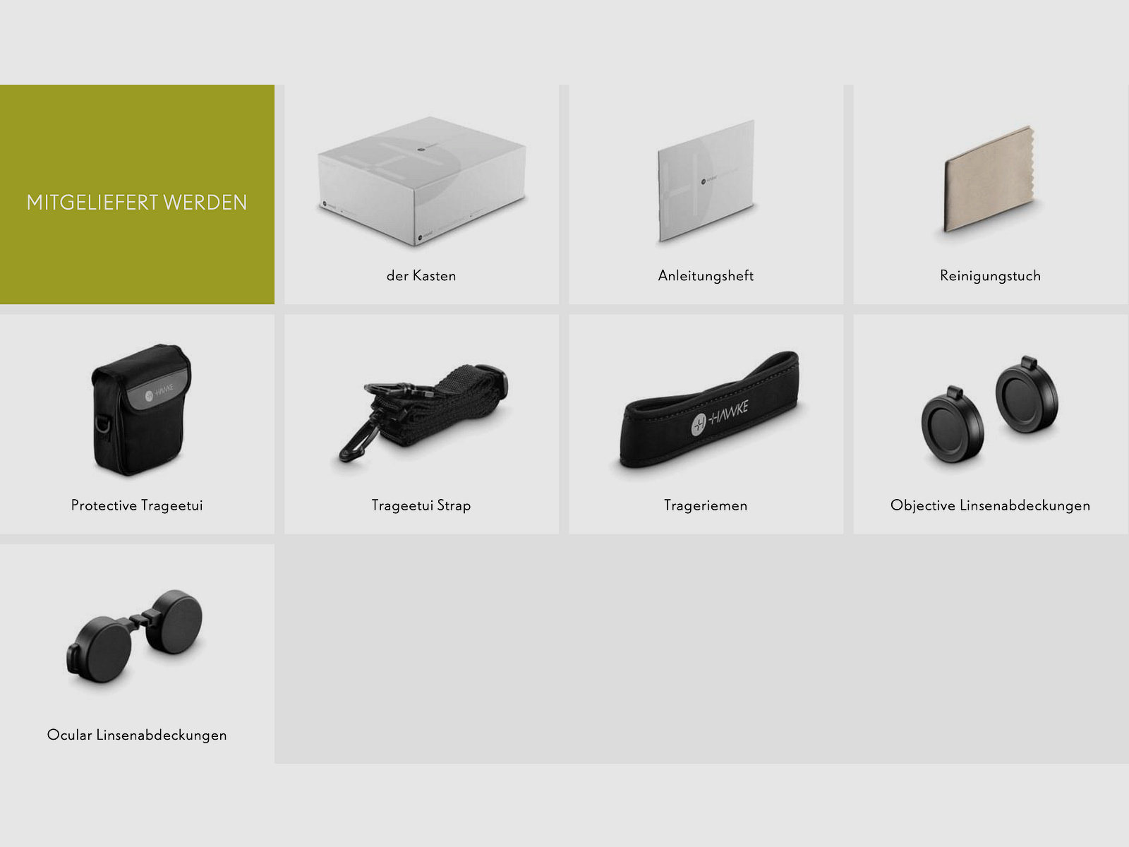 Hawke 35102 Nature Trek 8x42 Fernglas mit Trageriemen