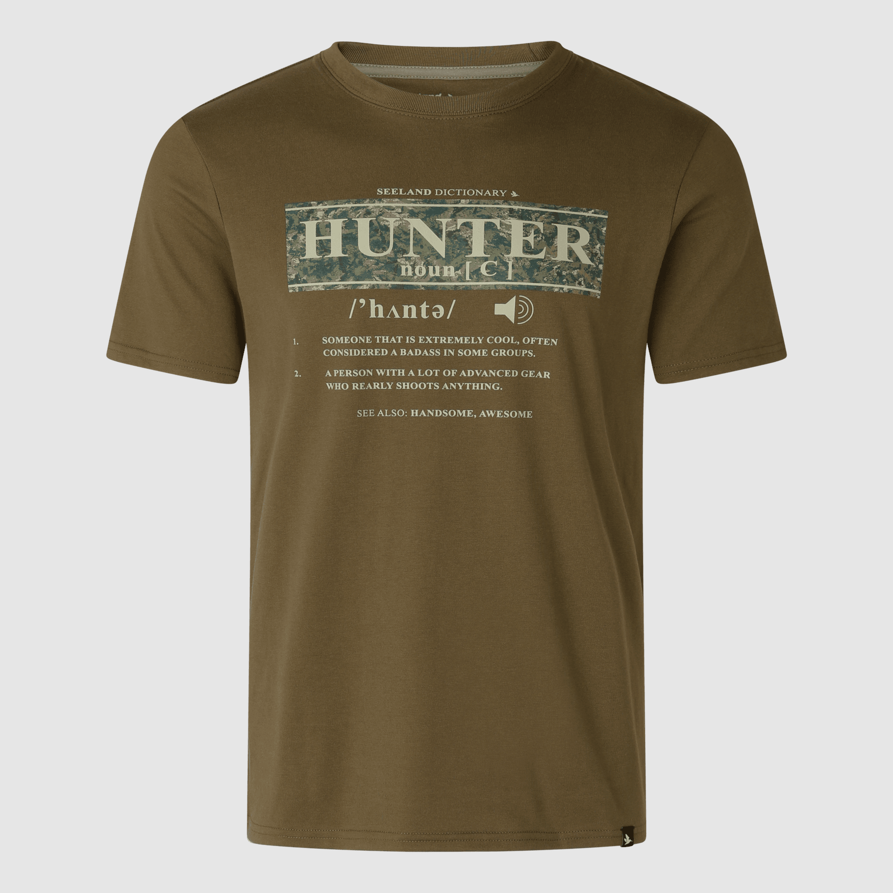 Seeland Dictionary T-shirt Men Military Olive L