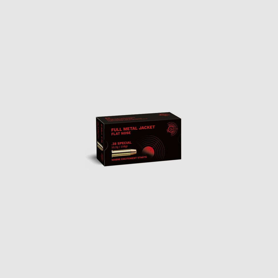 GECO .38 Special Full Metal Jacket Flat Nose 10,2g/158gr
