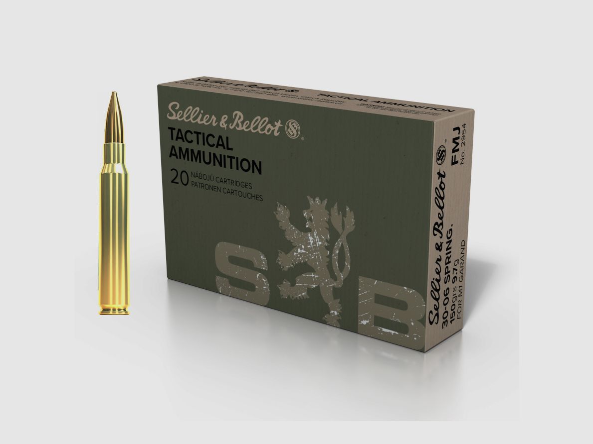 S&B Training FMJ .30-06 Spr. 9.7g (M1 Garand)