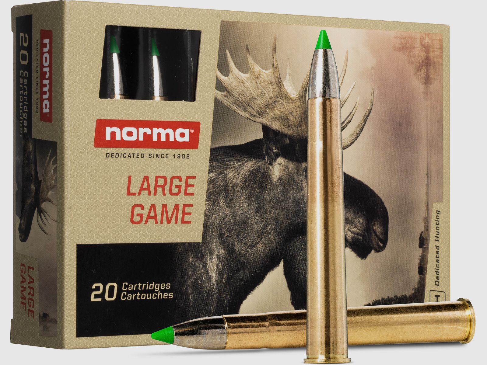 NORMA 9,3x62 EcoStrike 14,9g Bleifreie Büchsenpatronen